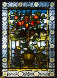 London, Thomas Goode Showroom, South Audley Street, GE Cooke, tillskriven Frederick Vincent Hart (1843-1914), Fruiting Shrub, 1876
