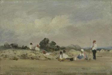 Haymakers Resting (olja på kvarnbräda)