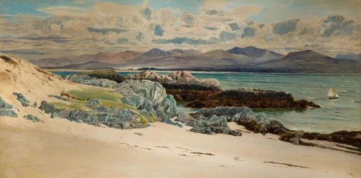 Snowdon och Caernarvon från Llanddwyn Island, 1917.