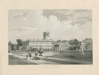 Trentham Hall: lithotint gravyr, nd [c 1846] (tryck)