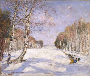 Skuggor på snön, ca 1890-1918 (olja på duk)