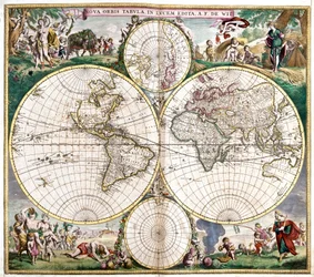Planisphere World (etsning