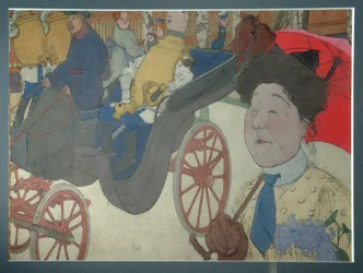 En jylländsk herde på heden, 1855