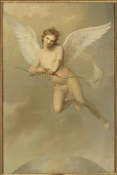 Cupidon - Amor, av Westin, Fredric (1782-1862). Olja på duk