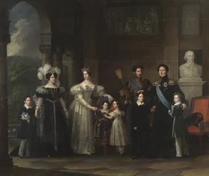 Familjen Bernadotte (Sveriges och Norges monarki): Oscar I (1799-1859), Desiree Clary (1777-1860), Josephine de Leuchtenberg (1807-1867), Karl XV (1826-1872), Oscar II (1829-1907) , Karl XIV Jean (1763-1844), Prins Gustave (1827-1852) och Prins