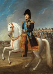 Porträtt av Jean Baptiste Jules Bernadotte (1763-1844), marskalk av Frankrike, kung av Sverige och Norge
