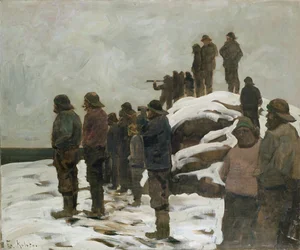 Fiskare (olja på duk)
