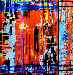 Livfull urban abstrakt konst