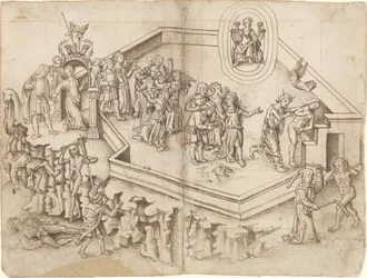 Allegori om en lärds liv i ett rikt hushåll [fol. 3 verso / 4 recto]