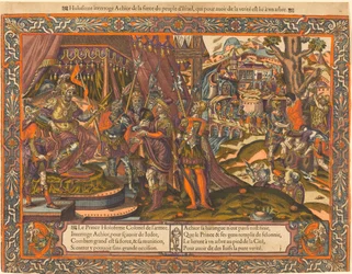 Holofernes förhör med Achior