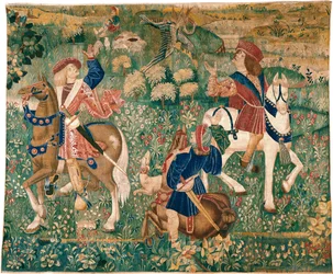 Falkenjaktsscen, ca. 1500