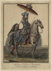 Maria Theresia av Spanien 1638-1683, drottning gemål av Frankrike och Navarra, 1682