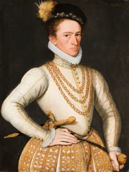 Porträtt av en okänd fransk adelsman, 1560