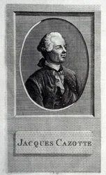 Porträtt av författaren Jacques Cazotte 1720-1792