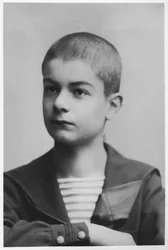 Porträtt av Aleksandar Obrenovic, kung av Serbien, 1889