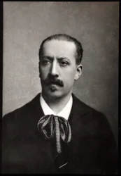 Porträtt av Charles Marie Jean Albert Widor (1844-1937), fransk organist, kompositör och lärare.