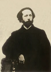Porträtt av Edouard Lalo (1823-1892), fransk kompositör. Fotografi, sent 1800-tal, Paris.
