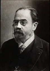 Porträtt av Emile Zola (1840-1902) fransk författare.