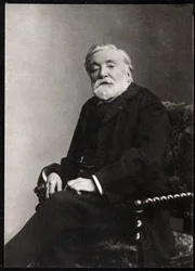 Porträtt av Etienne Charles Henri, viscount av Bornier (1825-1901), fransk poet och dramatiker.