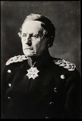 Porträtt av Helmuth Karl Bernhard von Moltke den äldre (1800-1891), tysk fältmarskalk.