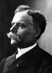Porträtt av Jules Cheret (1836-1932), fransk målare och serietecknare.