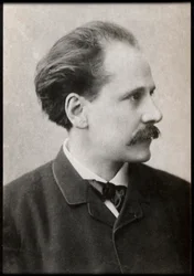 Porträtt av Jules Massenet (1842-1912), fransk kompositör.