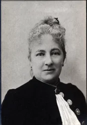 Porträtt av Juliette Adam (1836-1936), fransk författare och feminist.