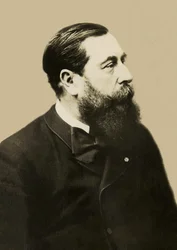 Porträtt av Leo Delibes (1836-1891), fransk kompositör.