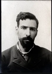 Porträtt av Pietro Paolo Savorgnan di Brazza (1852-1905), Franco italiensk upptäcktsresande.