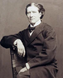 Porträtt av viktorianska Sardou (1831-1908), fransk dramatiker