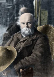 Porträtt av poeten Paul Verlaine (1844-1896)
