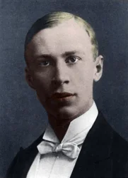 Serge Prokofiev (handfärgat foto)