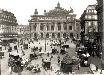 Utsikt över Paris operahus, 1890-99