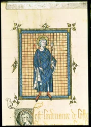 AE II 327 Kung Saint Louis bär spiran och rättvisans hand, från Registry des Ordonnances de L
