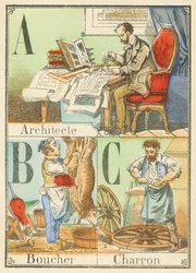 A B C: Arkitekt, slaktare, Charron