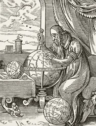 En tysk astronom och kosmograf, från vetenskap och litteratur under medeltiden av Paul Lacroix (1806-84) publicerad London 1878