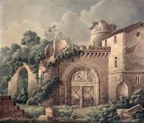 A Ruined Castle, c.1820 (wc på papper)