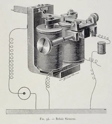 A Siemens Relay - i "Through Electricity" av G. Davy