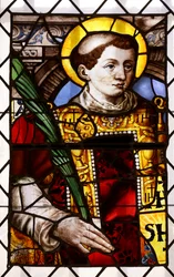 En diakonmartyr (målat glas)