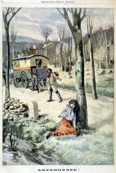En zigenare som övergavs av sin familj - i "" Le Petite Parisien"" av 15/03/1903.
