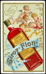 Reklamkort för "Sirap Flon". sd. 1800-talet.
