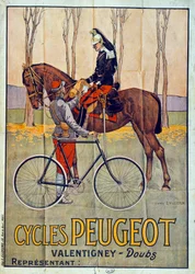 Reklam för Peugeot-cyklar