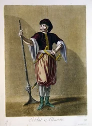 Albansk soldat, från 