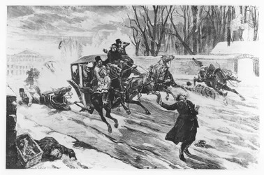 Alexander II mördad i Sankt Petersburg, 13 mars 1881