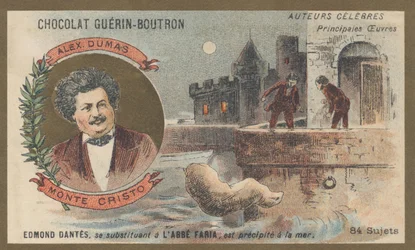 Alexandre Dumas (1802-1870), fransk författare, författare till "Greven av Monte Cristo", roman (1845-1846)
