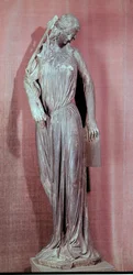 Allegorisk figur av synagogan, från den södra korsarmsportalen i Strasbourgs katedral, ca 1230 (se även 177966)