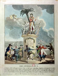 Allegory of the Peace of Amiens, 1802 (färgstick)