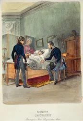 En arméläkare i kungariket Sachsen, ca 1840