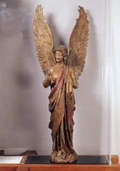 Ängel, 1260-70, från kyrkan i Saudemont (förgyllt trä)