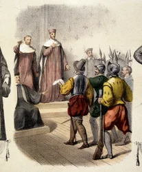 Gripande av Achilles de Harley, fransk magistrat (1536-1619).